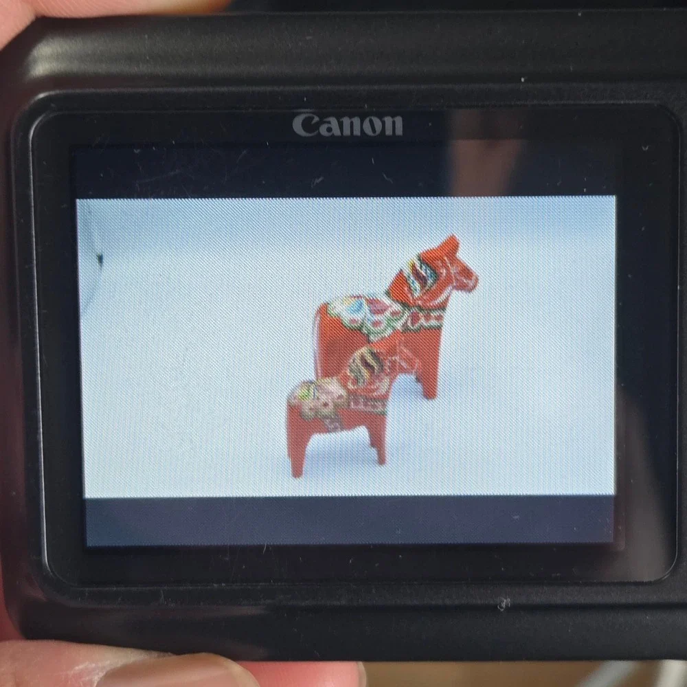 Canon PowerShot A480 Digital Camera Black Glitchy Zoom Lens May Need Repair
